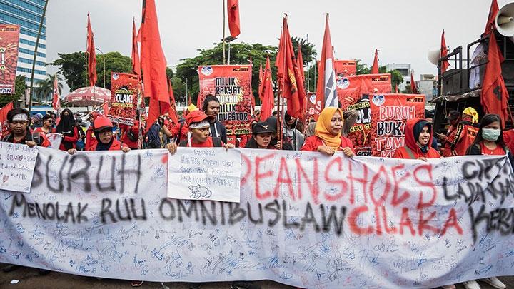 demo buruh demo buruh
